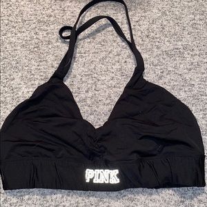 VS Pink Halter Sports Bra